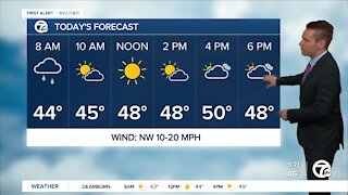 Metro Detroit Forecast: Much colder today; even colder tomorrow