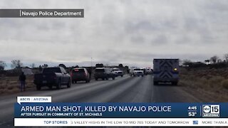 Armed man shot, killed by Navajo police