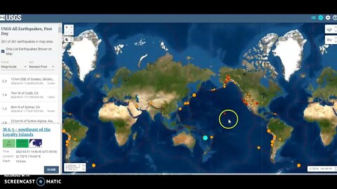 6.5 Magnitude Earthquake Hits Loyalty Islands March 31st 2022!