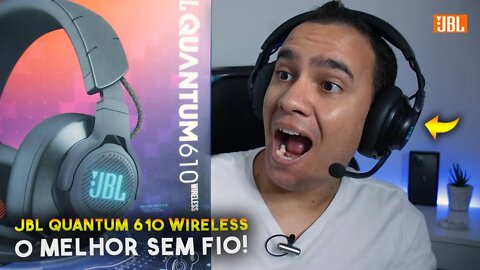 O MELHOR HEADSET SEM FIO! JBL QUANTUM 610 WIRELESS - QUALIDADE e MUITO CONFORTO!