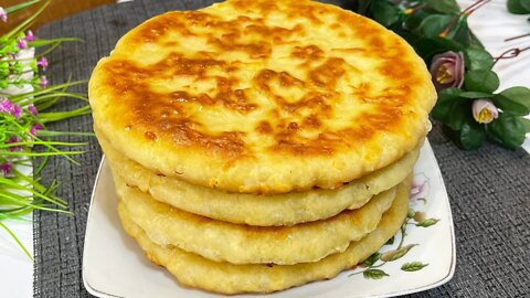 Delicious fried tortillas in a frying pan!easy recipe | simple recipe