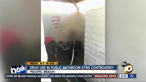 Drug use in beach bathroom stirs controversy