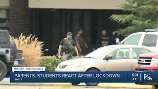 Parents react after lockdown at Vinita High School
