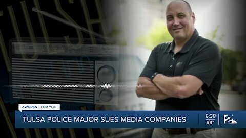Tulsa police major sues media companies