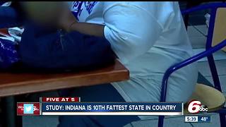 Indiana is 10th fattest state in the U.S.