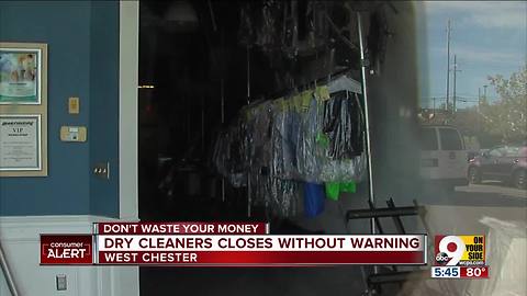 West Chester dry cleaners shuts down, leaves doors wide open