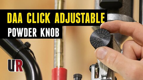 Double Alpha Click Adjustable Powder Knob on Dillon XL-750