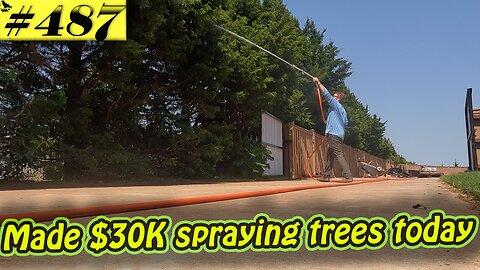 We made $30K today spraying trees for bagworms. Here's how! A little On-The-Job Training.