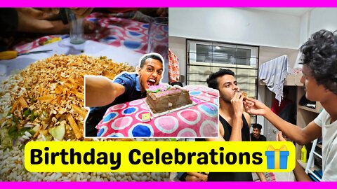 Look how we celebrate our senior birthday |Eating the whole cake in Birthday party 🎉 |