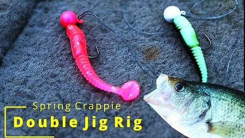 How to Tie Double Jig Rig for Spring Crappie (Catch and Cook)