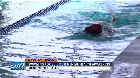 Menominee Falls woman swims for suicide awareness