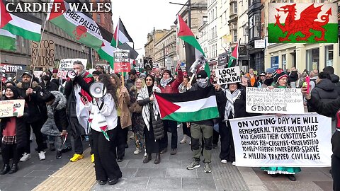 ☮️Pro-PS Protesters, March to BBC Cymru Cardiff South Wales☮️