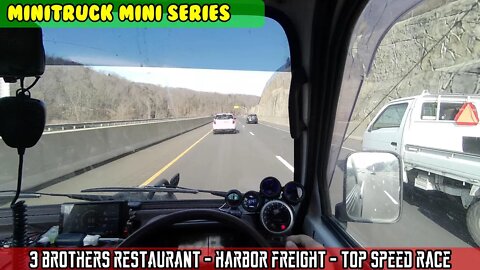 Mini-Truck (SE06 E19) 3 Brothers restaurant for BEKFAST, then Harbor freight. Top speed highway race