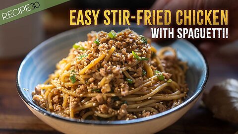 Quick & Easy Spicy Chicken Spaghetti Stir-Fry| GM Recipes