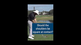 Should the shoulders be square at contact #shorts
