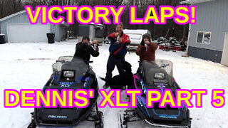Dennis' 95 XLT Part 5: Victory Laps! Polaris vintage snowmobile. vintage sleds.