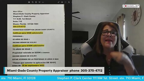 Tienes 65 años que hacer para obtener beneficio en tú Homestead exemption. Vence el 18 de Septiembre