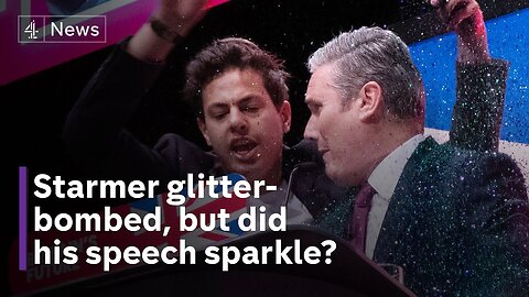 Glitter-bombed Starmer promises a ‘decade of national renewal’