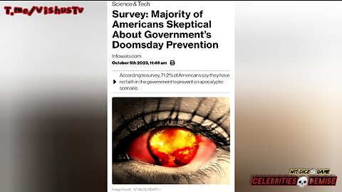 Majority Of Americans Skeptical About Government's Doomsday Prevention... #VishusTv 📺