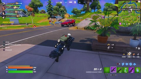 Fortnite ! he had no idea I was in the car