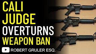 CA Judge Overturns Assault Weapon Ban