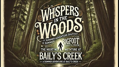 Whispers in the Woods: The Night We Met Bigfoot - A Summer Adventure at Baily's Creek
