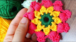 📌 I made a great crochet motif ❤️ you will like it 🔥 don't miss the legend #crochet #knitting