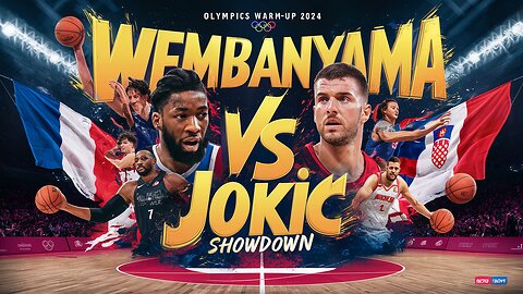 Wembanyama vs Jokic Showdown | France vs Serbia Full Game Highlights | Olympics Warm-Up 2024