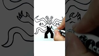 How to Draw and Paint the BadBad from the Garten of Banban game