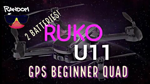 RUKO U11 - Beginner Fun in a GPS platform - 4K Camera - Drone For Beginners