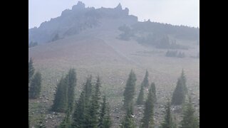 Central Oregon - Mount Jefferson Wilderness - Three Fingered Jack Mountain Climbers Trail