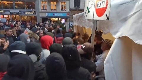 Protesters in Luxembourg Invade A Vaccine Passport Only Market