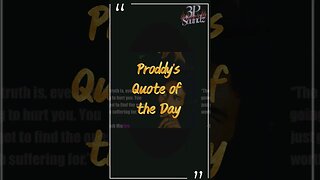 Prince Prodigal's QotD #god1st #qotd #3p #hurt #Bob Marley #ytviral