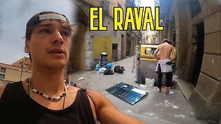 ASÍ es el BARRIO MÁS PELIGROSO de BARCELONA Centro (El RAVAL)