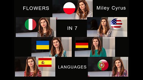 Flowers - Miley Cyrus in 7 languages | Multi-Language | Cover by Tonica Monica