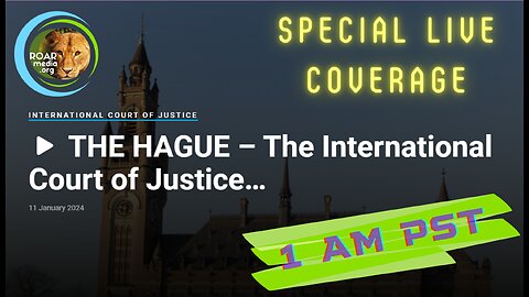 International Court of Justice Hearing 20240111