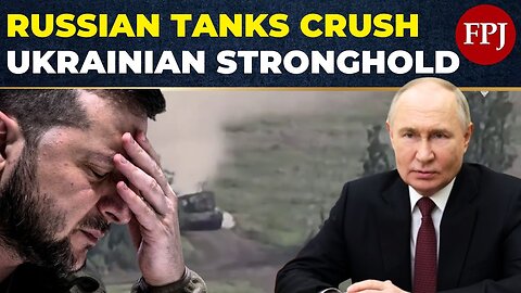 Russian Tanks Destroy Ukrainian Stronghold Near Donetsk