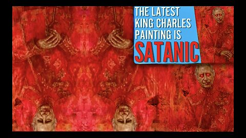 Satanic King Charles Portrait Filled With Demons Artist Infuses Subliminal Evil Entities In Artwork