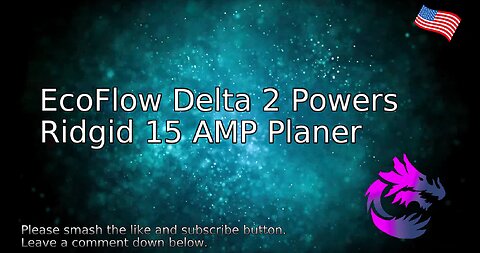 EcoFlow Delta 2 Powers Ridgid 15 AMP Planer