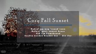 Cozy Fall Sunset - Instrumental Jazz Music - Relaxing Calming Ambience