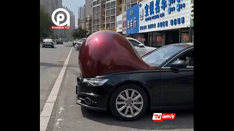 🇨🇳 Extreme heatwave caused the wrap to blow up like a balloon … LMAO