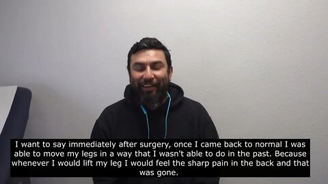 24 years in pain due to long term injury