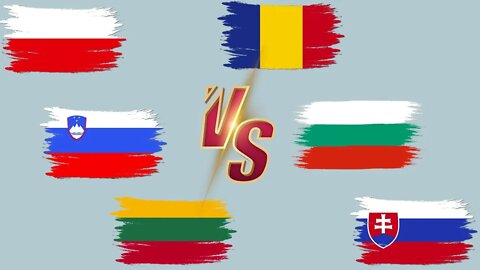 Romania Poland Bulgaria Slovenia Lithuania Slovakia VS 🇷🇴 Economic Comparison Battle 2021