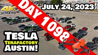 MODEL Ys POURING OUT OF GIGA TEXAS! - Tesla Gigafactory Austin 4K Day 1098 - 7/24/23 - Tesla Texas