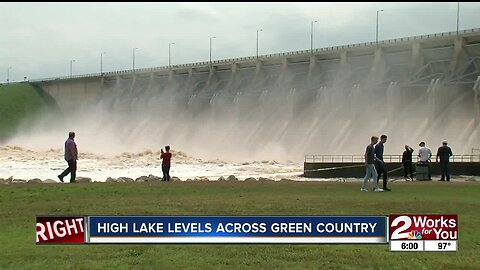 High lake levels across Green Country