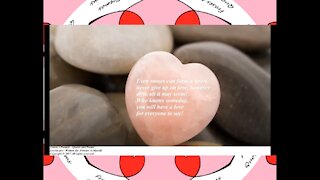 Even stones can form a heart, never give up on love! [Quotes and Poems]