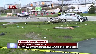 Deadly crash at Metro Parkway & Groesbeck