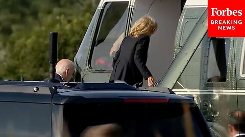 President Biden And First Lady Dr. Jill Biden Depart Rehoboth Beach, Delaware, En Route To WH