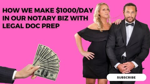 How Notary signing Agents Can Make $1000/Day With Legal Doc preparation business