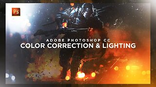 How to Create BASIC Lighting + Color Corrections for Your Graphic Designs! (Photoshop CC Tutorial)